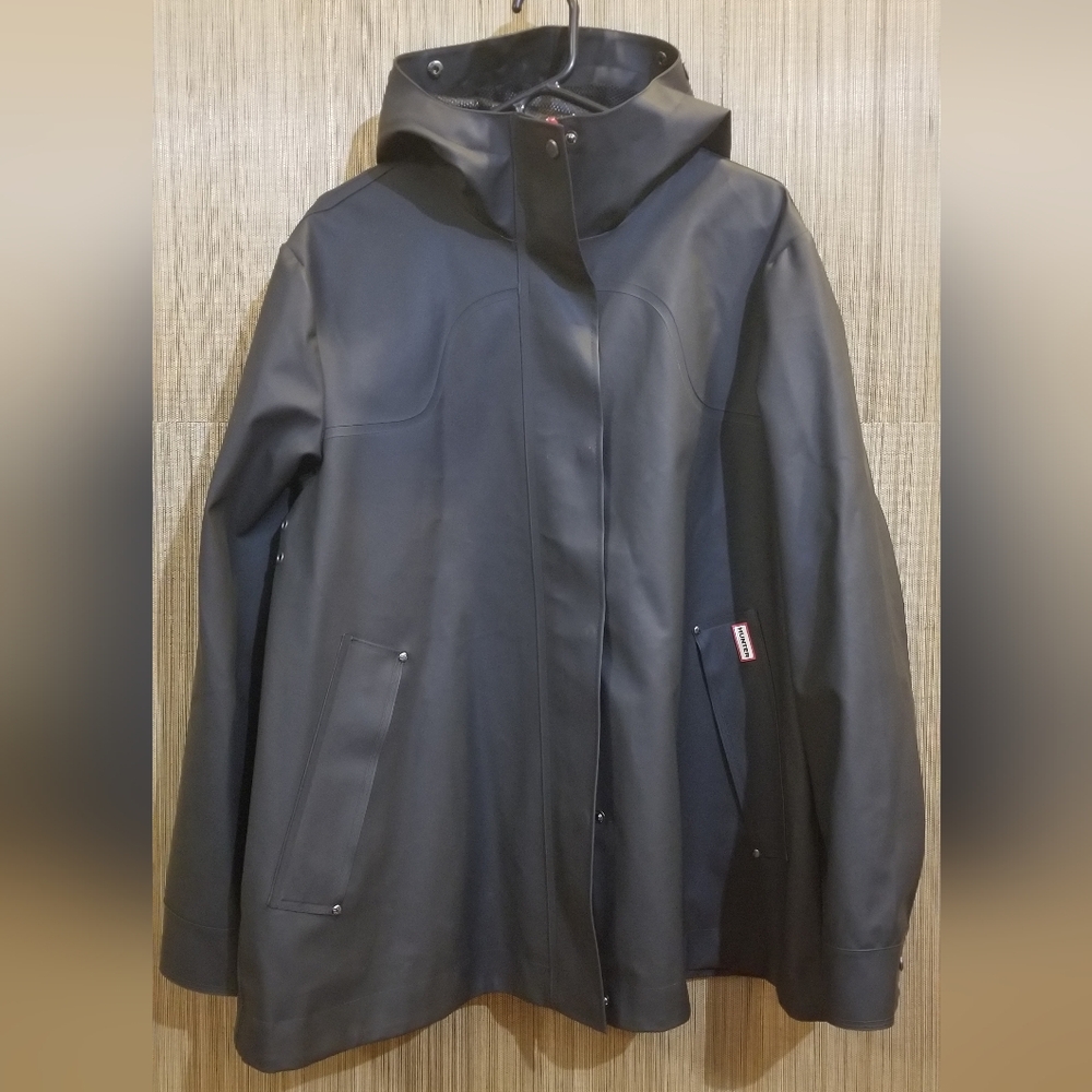 Womens Hunter Original Rain Jacket Black Size L